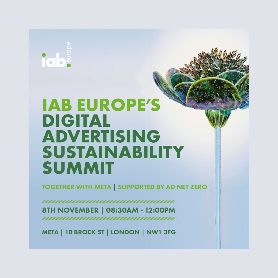 Meta/IAB Europe Digital Advertising Sustainability Summit, supported by Ad Net Zero